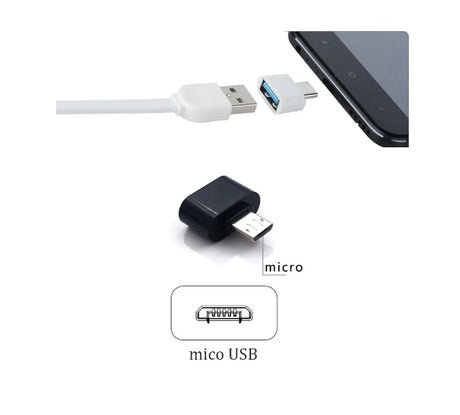 Adaptador Micro USB a USB 2.0 Convertidor V8 Macho a USB Normal Hembra Para Celular Notebook Universal