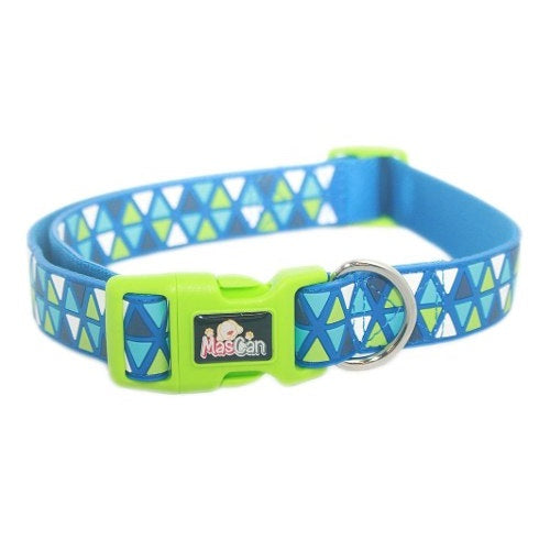 Collar Triángulo Azul Talla L Perro Mascan