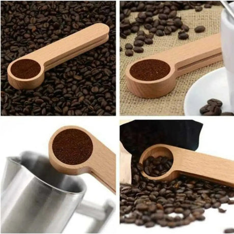 Cuchara Dosificadora con Clip de Madera
