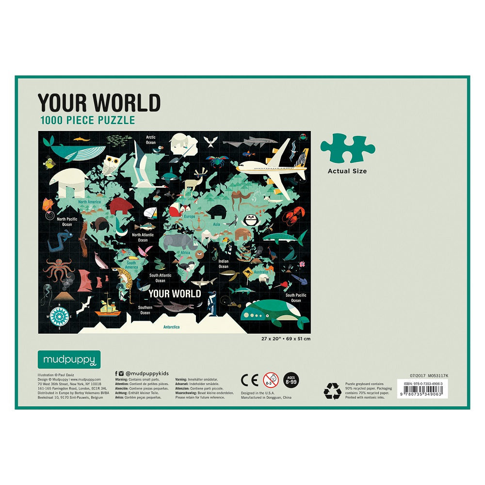 Puzzle 1000Pcs Tu Mundo Mudpuppy