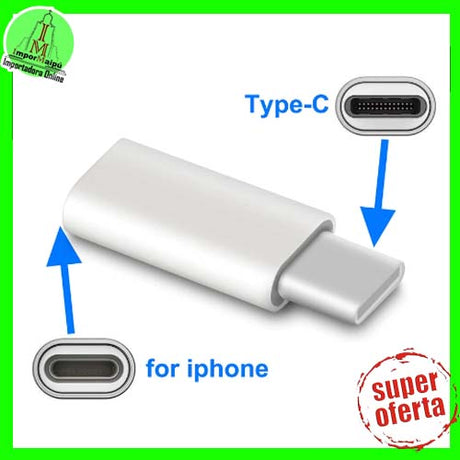 Adaptador para Iphone Lightning A Tipo C OTG de 8 pines conector Iphone Hembra A Tipo C Macho