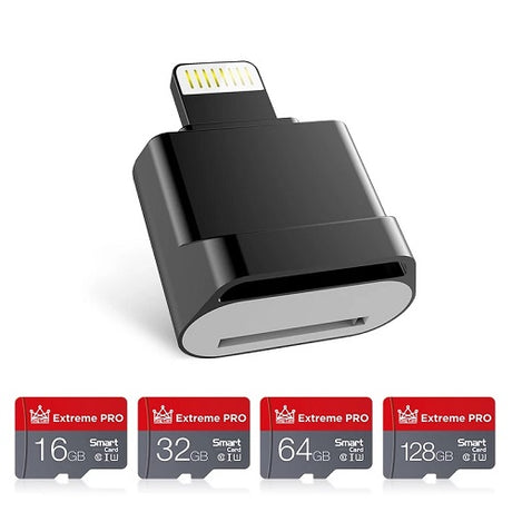Adaptador Tarjeta Micro SD Iphone Lector Memoria Ligthning Apple IOS Sandisk GB TF