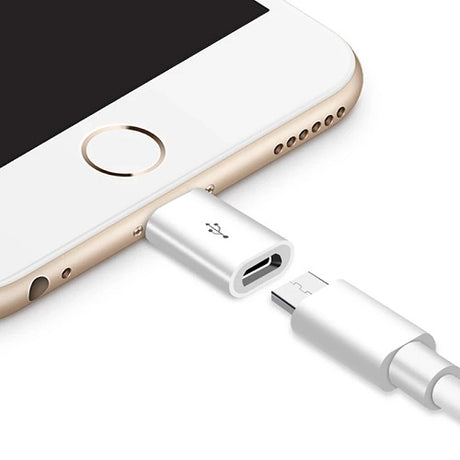 Adaptador OTG Micro Usb a Lightning para IPhone, conector macho de 8 pines Micro USB V8 hembra