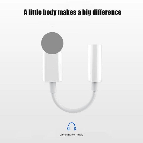 Adaptador Audífonos para Iphone CON Bluetooth Original Lightning a Cable Audio Jack 3,5 Auxiliar