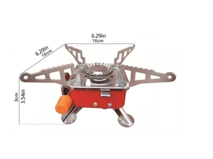 Cocinilla Gas Mini Portatil Outdoor Camping Trekking + Bolso