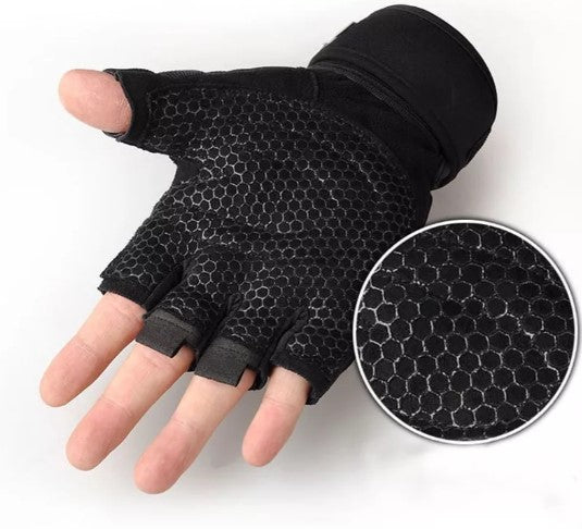 Guantes Gimnasio Ejercicio Pesa Entrenamiento Trekking Dedo