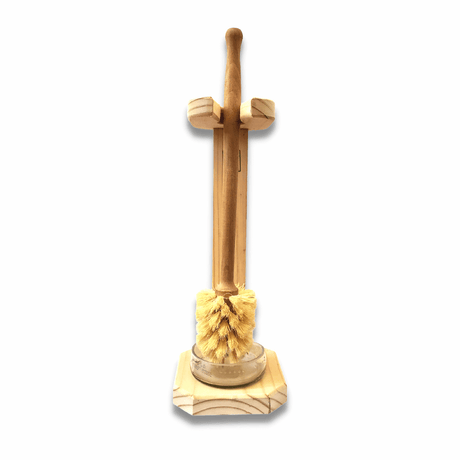 Escobilla de Baño Ecológica | Madera y Sisal | Soporte Artesanal