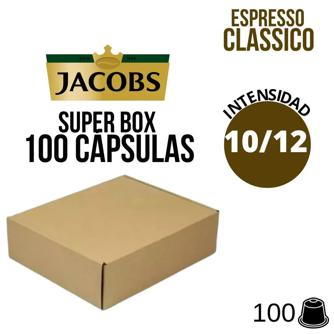 100 Cápsulas Jacobs Espresso Intenso para Nespresso®