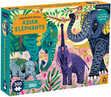 Puzzle 300Pcs Elefante Asiático Peligro Extinción Mudpuppy