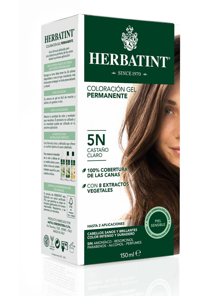 5N Castaño Claro Natural - Tintura Permanente Natural