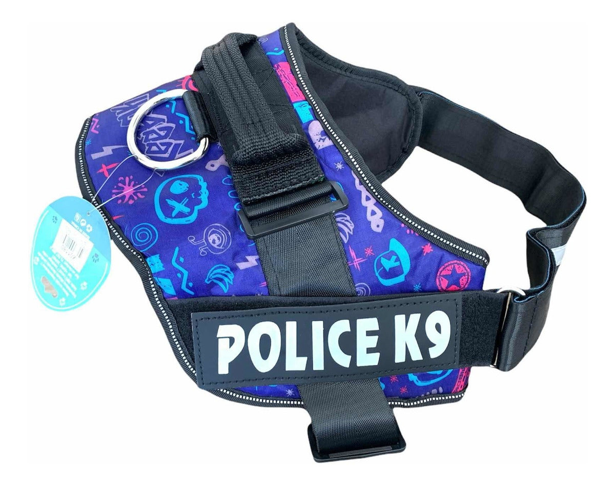 Arnés Police K9 Resistente Para Mascotas Perros S, M, L