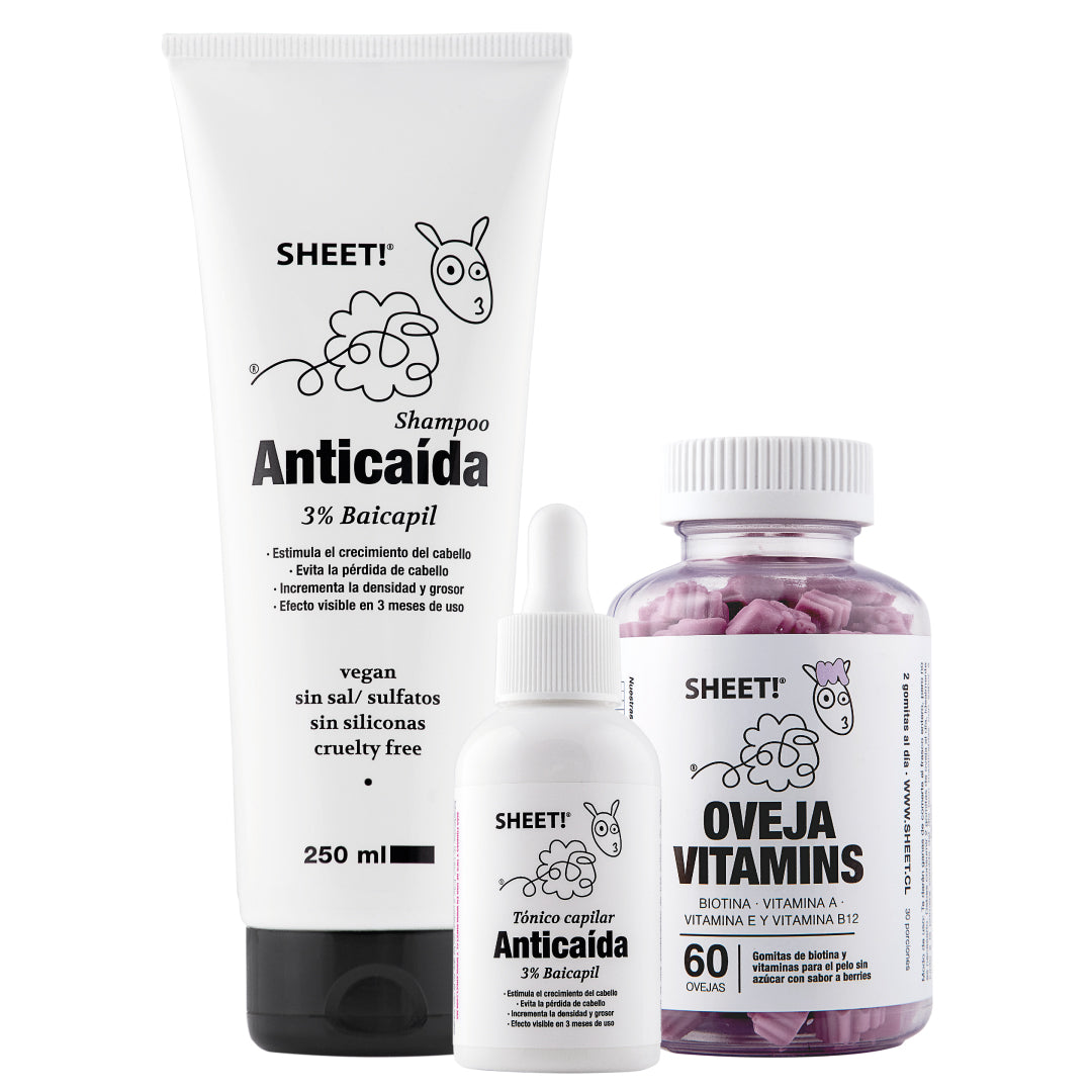 Tratamiento Anticaída Para 1 Mes + Vitaminas