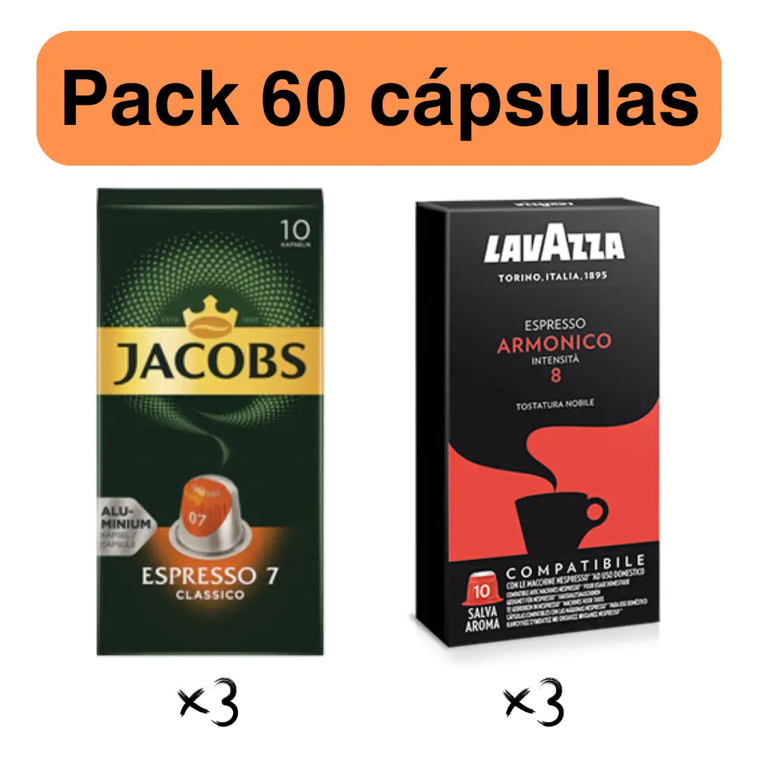 Pack Dúo Espresso 60 Cápsulas Nespresso®