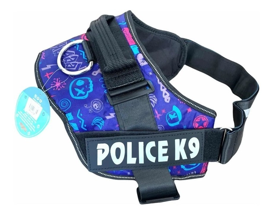 Arnés Police K9 Resistente Para Mascotas Perros S, M, L