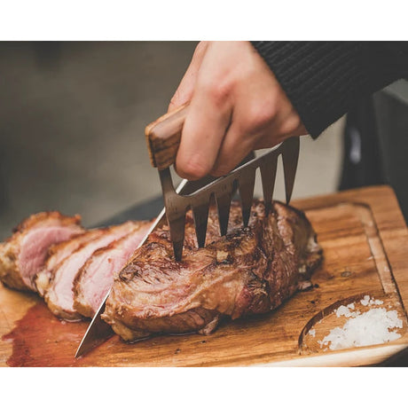 Garra De Oso Para Parrilla Con Mango De Madera Brando