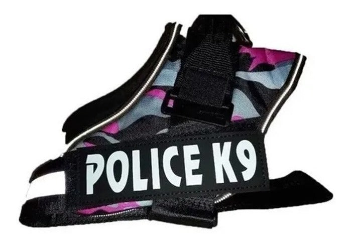 Arnés Police K9 Resistente Para Mascotas Perros S, M, L
