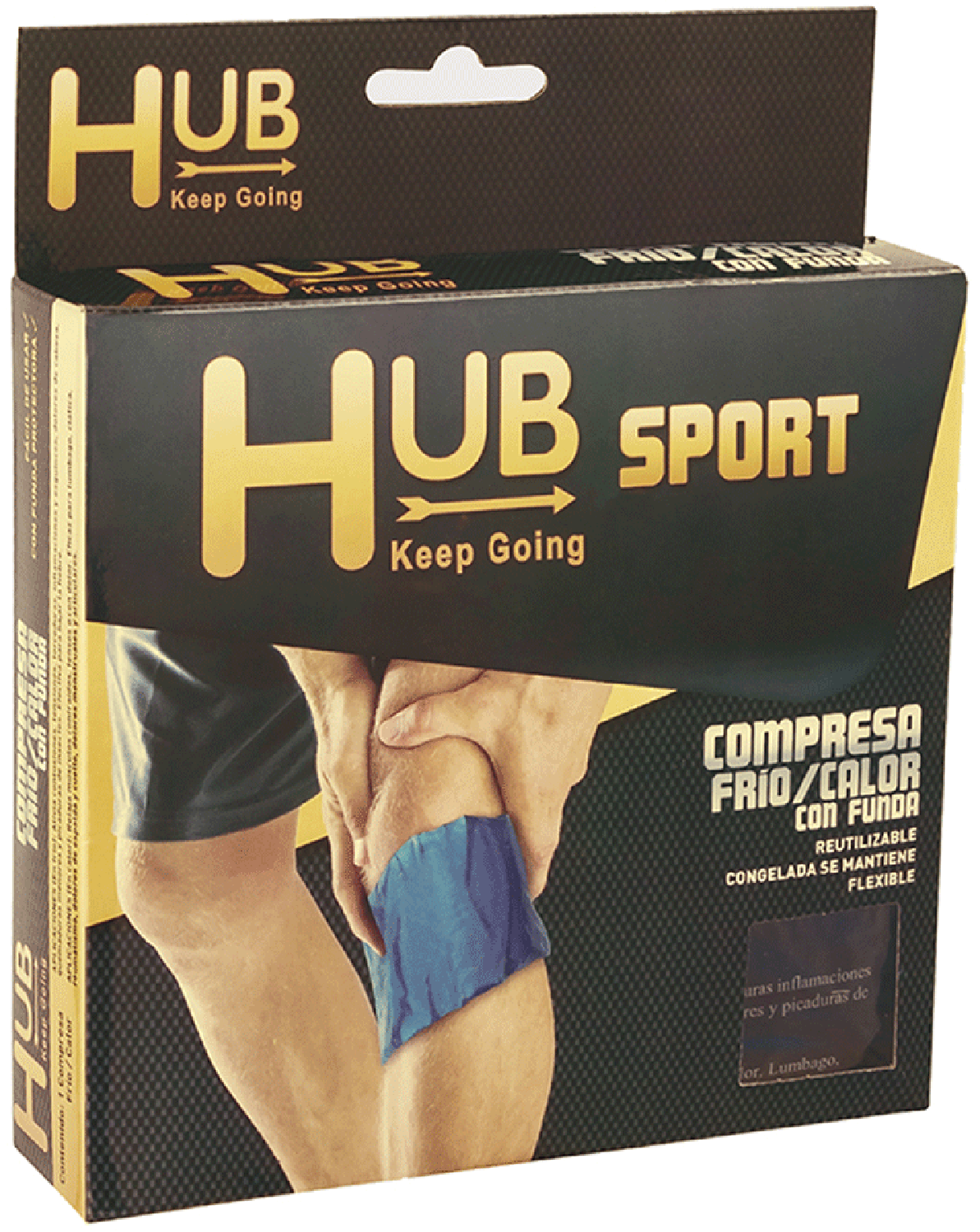 Compresa Frío Calor HUB con funda 12X25CM