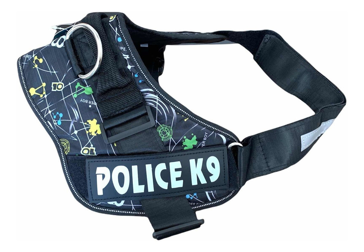 Arnés Police K9 Resistente Para Mascotas Perros S, M, L