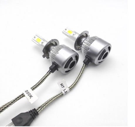 Ampolleta Para Auto H4 Luz Turbo Led Faro Automóvil H4 8000 Lumenes c/u Color 6500K