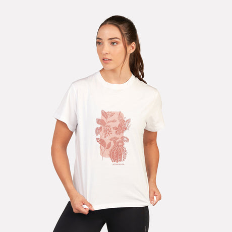 Polera Flora manga corta mujer