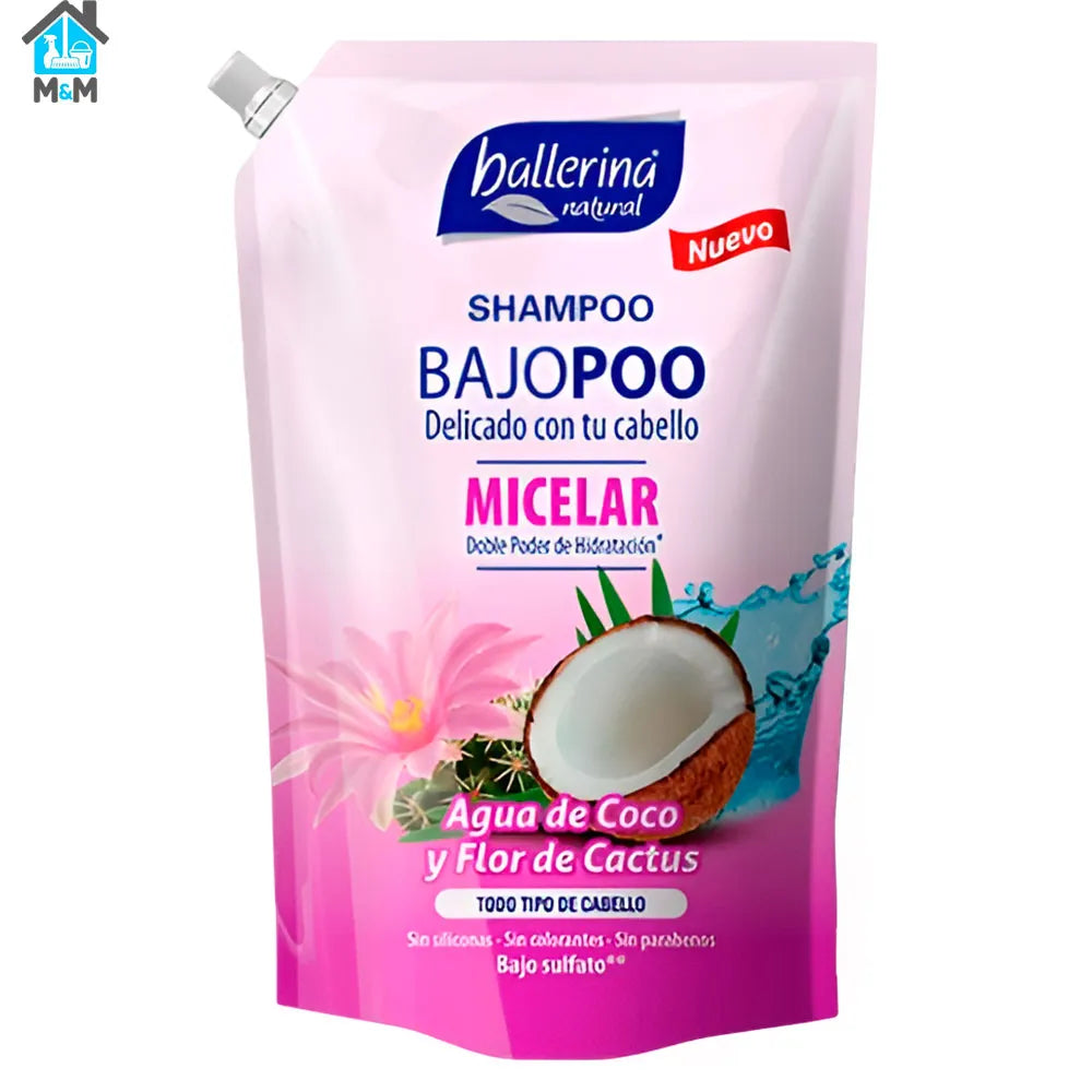 Shampoo Ballerina - Doypack - Agua de Coco y Flor de Cactus