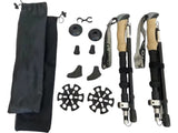 Bastones Trekking Escalada Montaña Senderismo Set 2 Aluminio