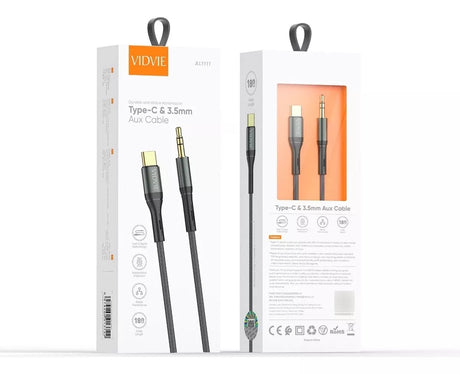 Cable Audio Vidvie USBC Aux 180cm Celular Usb C A Jack 3.5mm