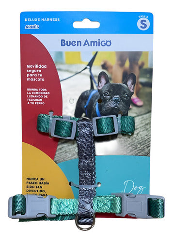 Arnés Harness Tipo H Talla S Buen Amigo Para Mascotas Perro