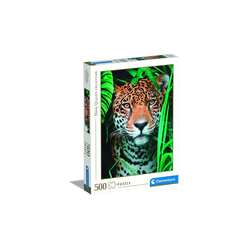 Retrato Jaguar Rompecabezas 500 Pz Clementoni Jungla Mexico