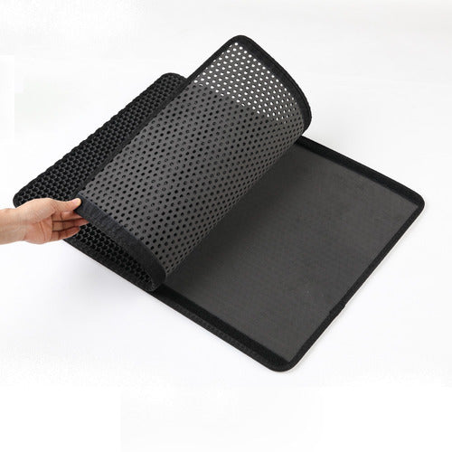 Alfombra Recoge Arena De Gato Lavable Estera Para Residuo 45x60 cm
