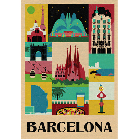 Rompecabezas Barcelona Viaje Con Estilo 1000 Clementoni Mont