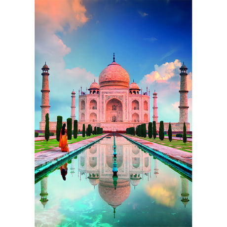 Rompecabezas Taj Mahal 1500 Pz Clementoni Arte India Paisaje