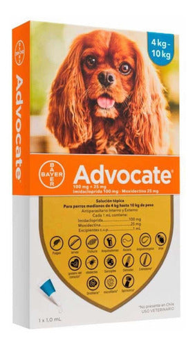 Advocate Pipeta Perros 4-10 Kg Antiparasitario