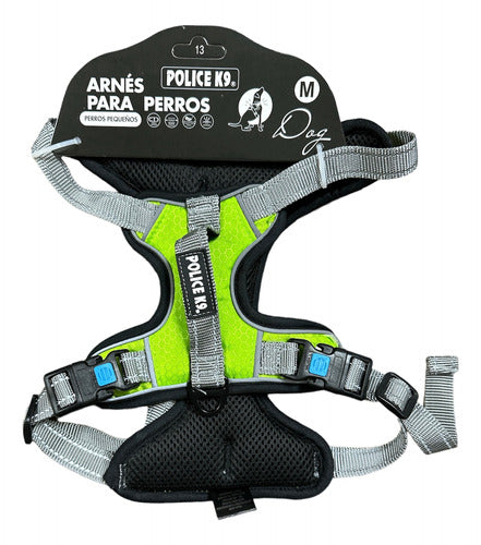 Arnés Police K9 Talla M Pechera Cómoda Para Mascotas Perros