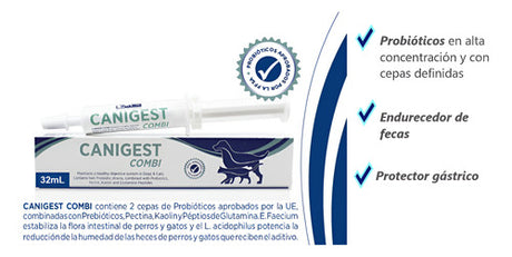 Canigest Combi 32ml Probióticos Para Perros Y Gatos