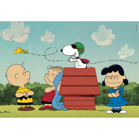 Rompecabezas Snoopy Y Charlie Brown 180 Pz Clementoni Italia Lucy Linus Carlitos Woodstock Piloto Baron Rojo