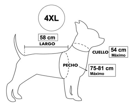 Parka Abrigo Para Mascota Perro 4xl Rojo