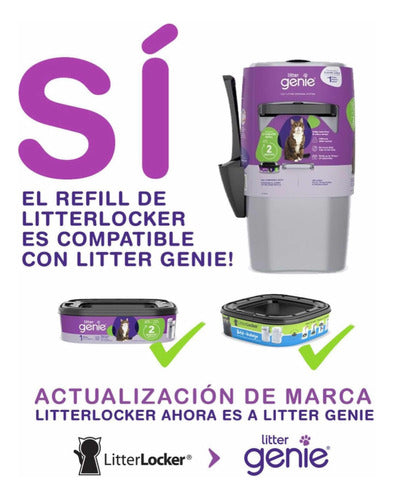 X2 Bolsas De Recarga Higiénica Repuesto Litter Genie Refill