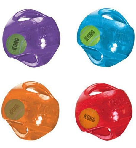 Pelota Jumbler Kong Para Mascotas - 14 Cm M/l Naranja