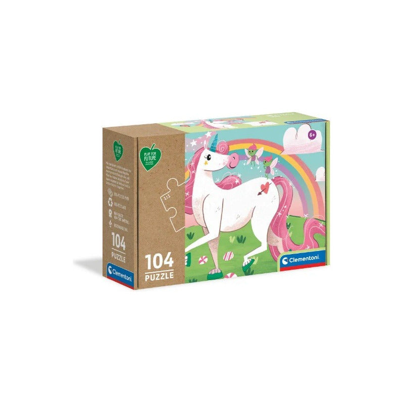 Puzzle Clementoni Infantil 104 Piezas Unicornios Brillantes