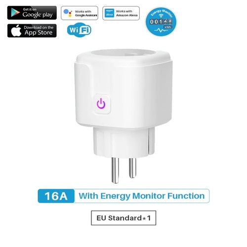 Enchufe Inteligente WIFI Alexa Google Home Para Programar Por Internet Wifi Bluetooth Lavadora aire acondicionado