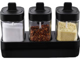Especieros kit 3 Piezas Condimento Organizador Cocina Salero