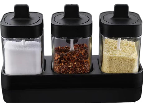 Especieros kit 3 Piezas Condimento Organizador Cocina Salero