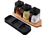 Especieros kit 3 Piezas Condimento Organizador Cocina Salero