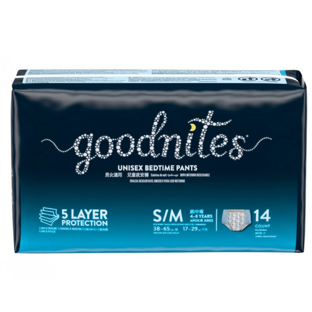 Pañal GoodNites Pants Talla S-M 14 unidades