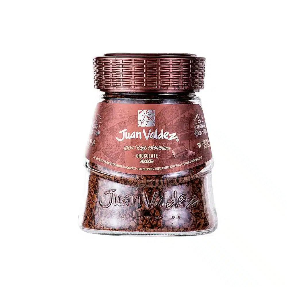 Café soluble liofilizado Juan Valdez Chocolate 95 gr.