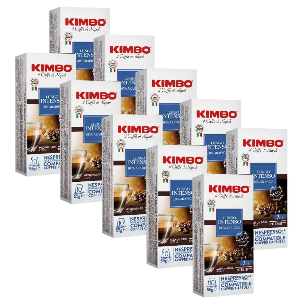 100 Cápsulas Nespresso Kimbo Lungo