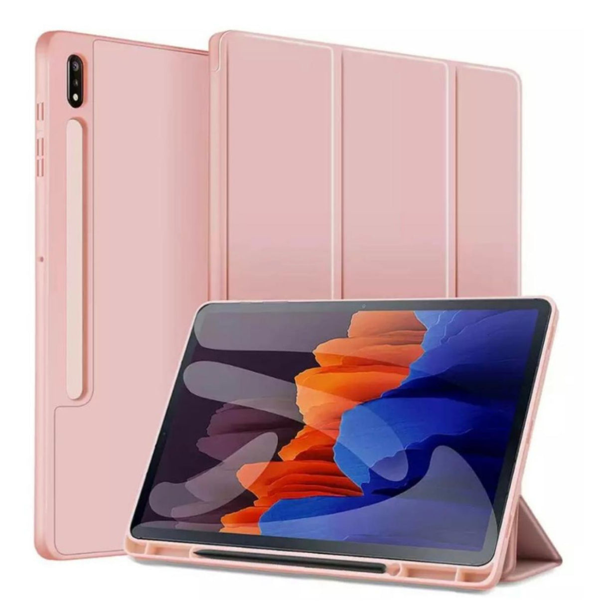 Funda Carcasa Con Ranura Para Samsung Tab S9 Fe+ 12.4 Rosado
