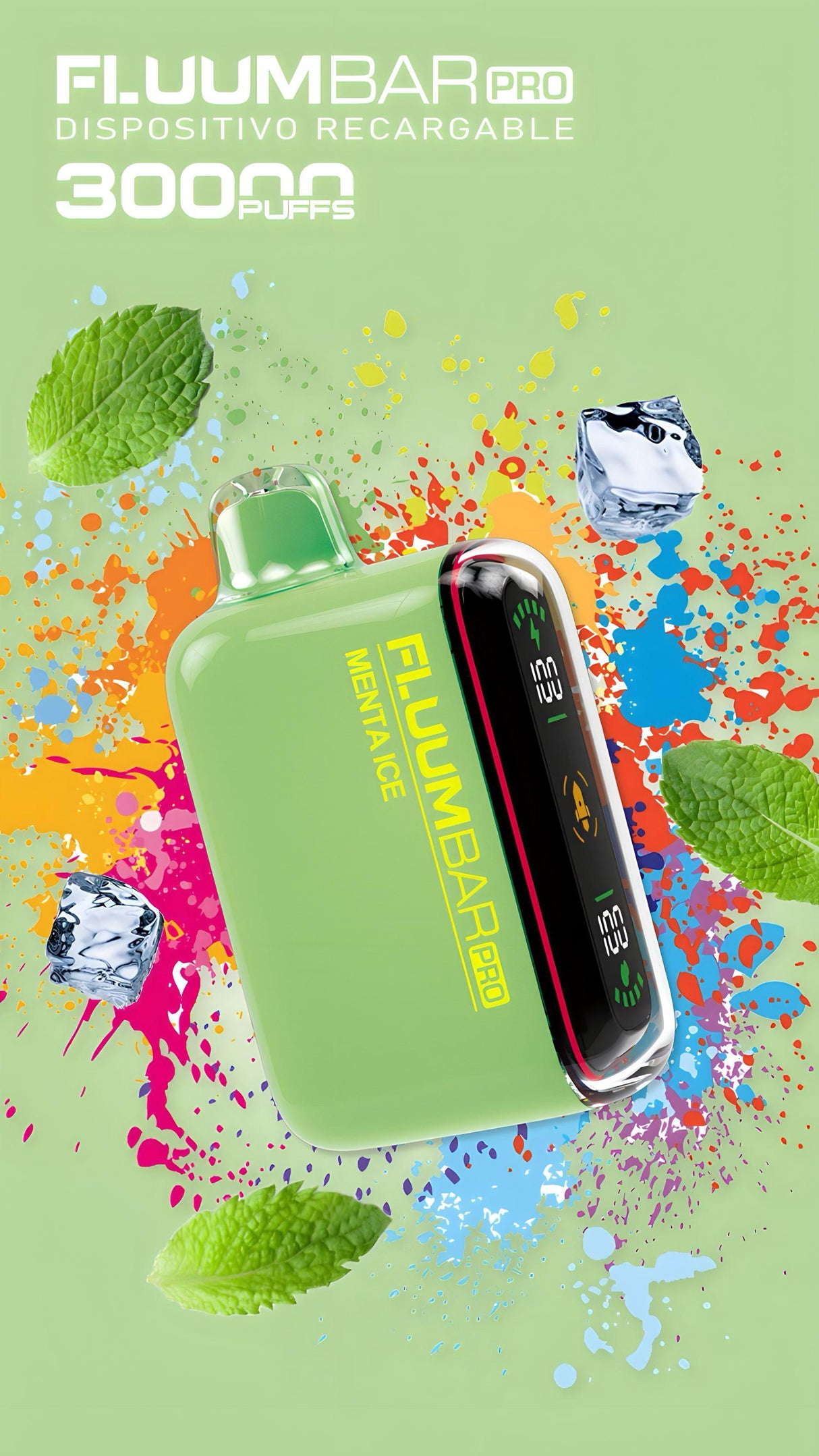 Vaper Fluumbar Pro 30.000 Puff - Vaporizador MENTA ICE