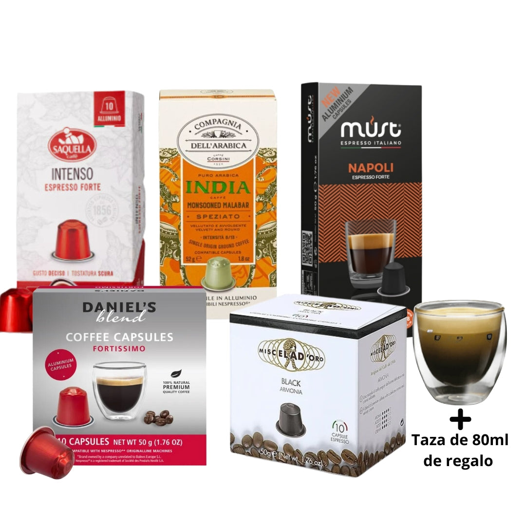 Pack Espresso 5 cajas cápsulas Nespresso®